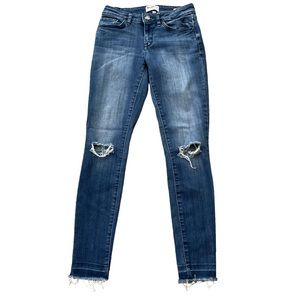 William Rast Distressed Ankle Skinny Jeans.  Size 25